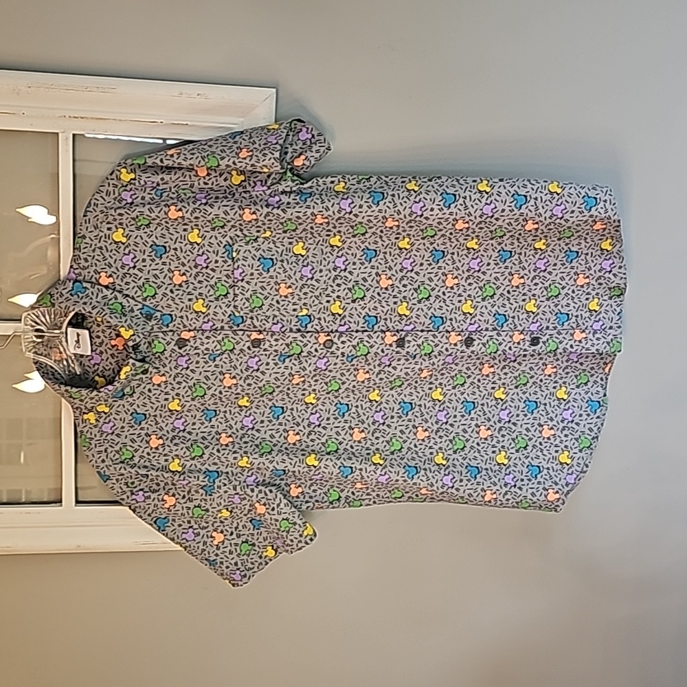 Disney Button Up Shirt with Mickey